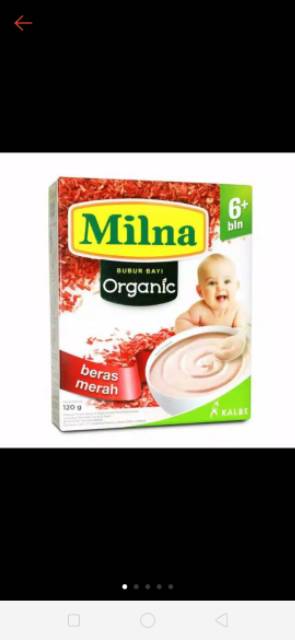 Milna Bubur Bayi Organik 120 gr