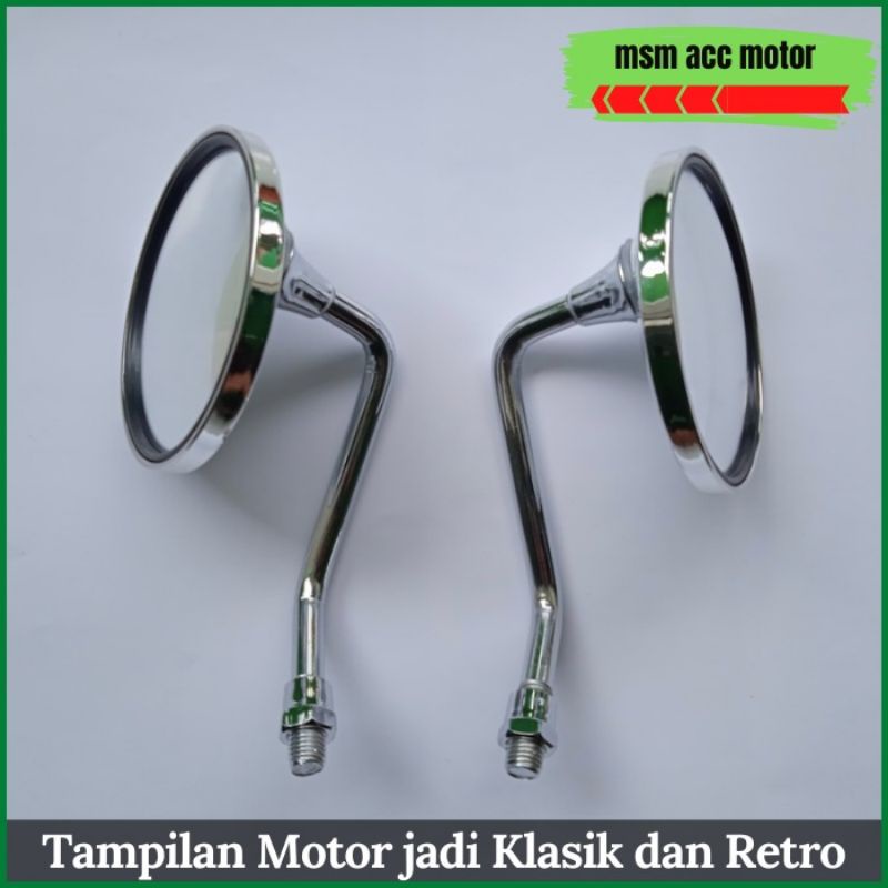 Spion Fazzio Model bulat Chrome Yamaha Fazzio 125 2022 Original