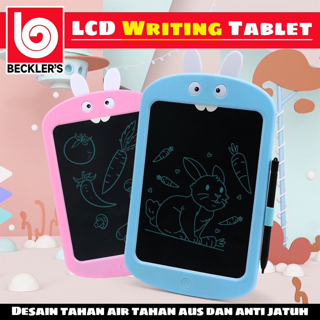 LCD Writing Tablet Drawing Rabbit 8.5 inch / Papan Tulis Tablet Edukasi Karakter Mainan 4 Warna