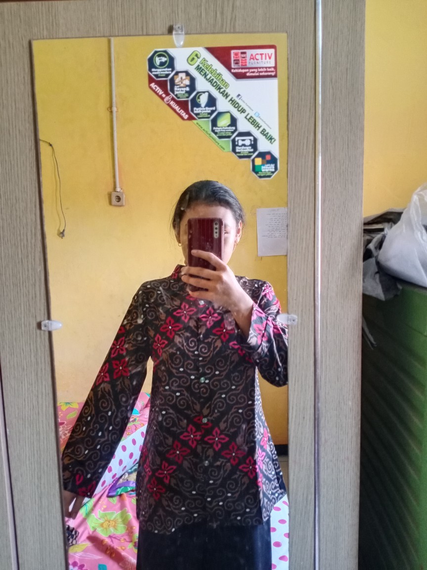 Baju Batik Couple Modern Monalisa Genes Merah Biru Tosca Ungu Orange M,l,xl Asli Pekalongan