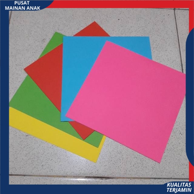 ( PROMO ) SATU PACK (ISI 25 LEMBAR ) ORIGAMI KERTAS LIPAT DUA SISI FORTE 16 X 16 DOUBLE FACE GROSIR