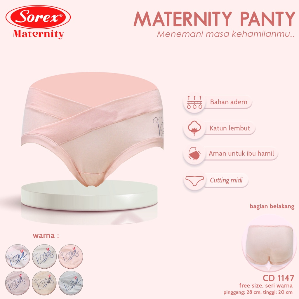 Cd Hamil Sorex 1134 / 1147 Maternity Panty Fashion | Celana Dalam Ibu Hamil |tyj