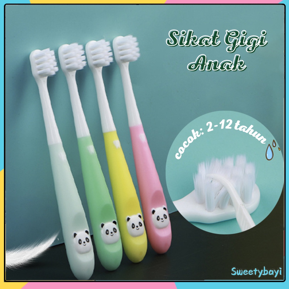 Sweetybayi 2-12tahun Sikat gigi bayi anak lembut Toothbrush baby karakter