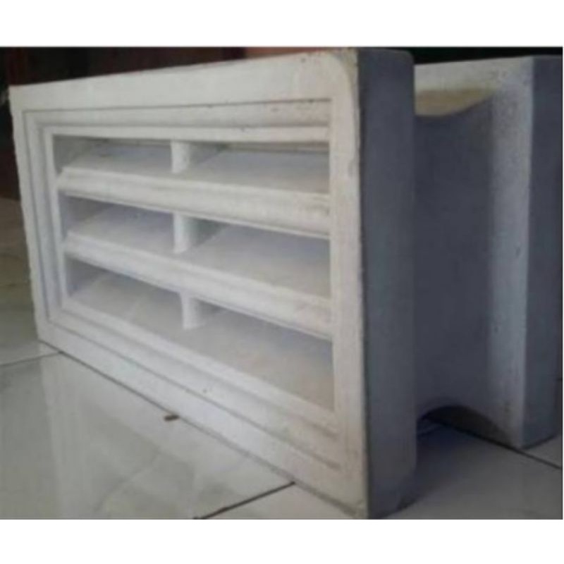 Cetakan Roster Fiber Krepyak Miring 20×40 Tebal 13 cm