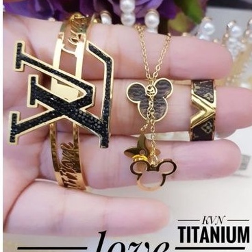 titanium set perhiasan wanita T09