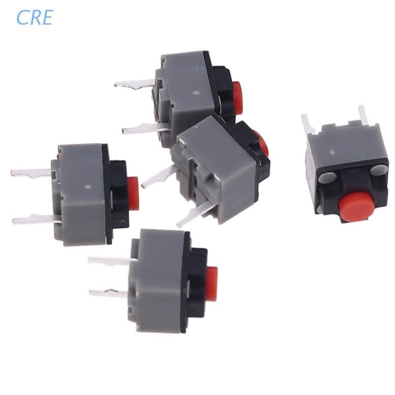 Cre 5pcs Saklar Micro Switch 6x6 X 7.3mm Bentuk Kotak