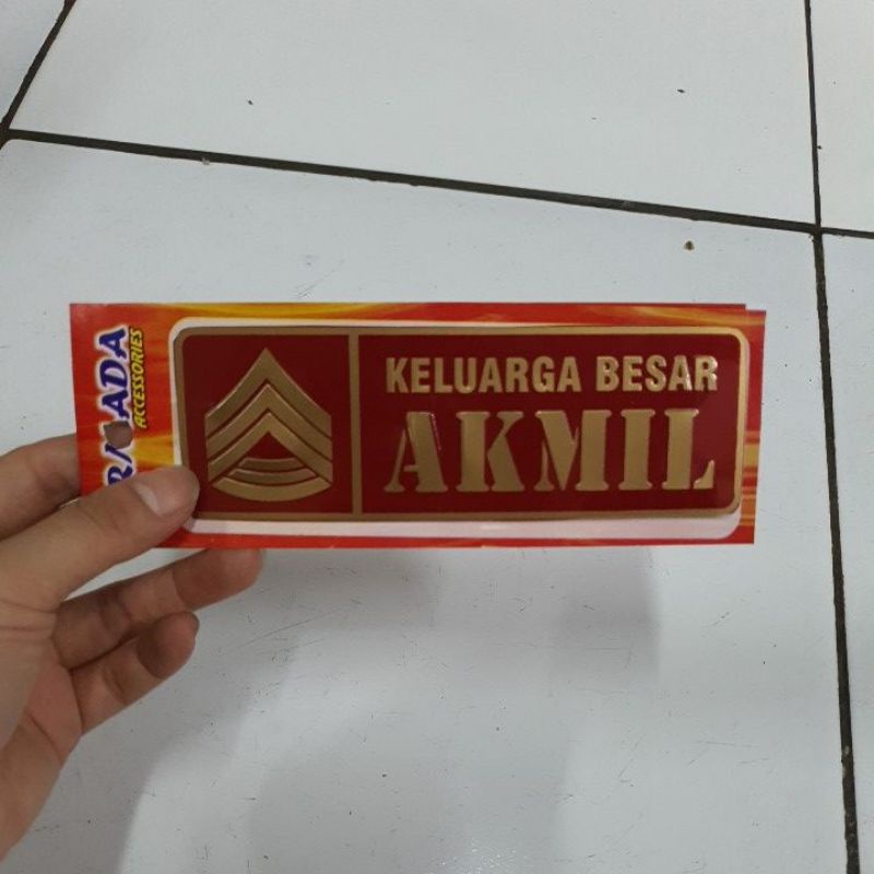 Stiker PVC Panjang Keluarga Besar AKMIL  | Stiker AKMIL Panjang