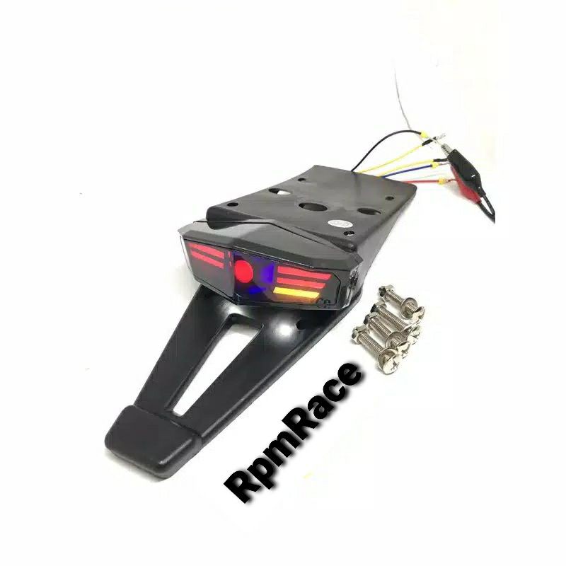 Buntut Spakbor Klx plus Lampu Stop Lampu Buntut Klx Universal Led  Universal 3 in 1