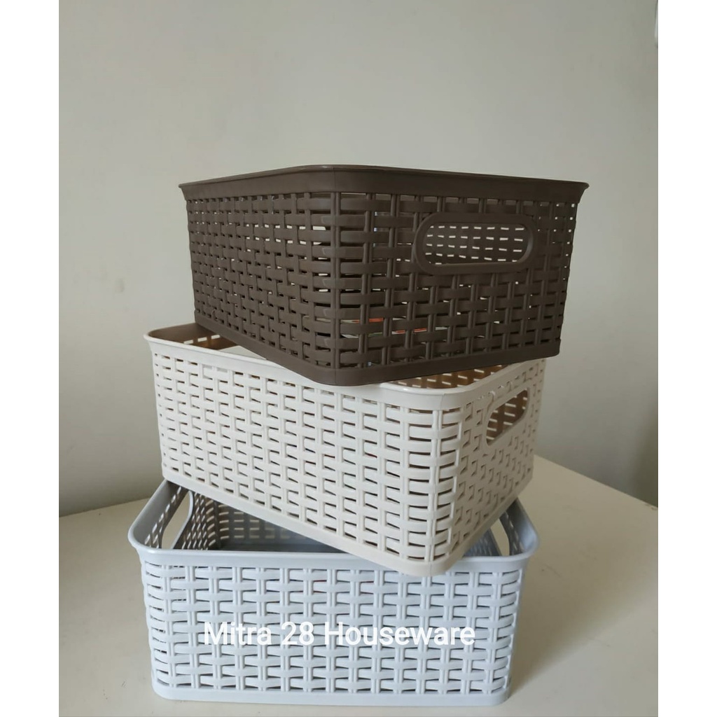 Keranjang basket asvita BK 283 plastik segi manhattan