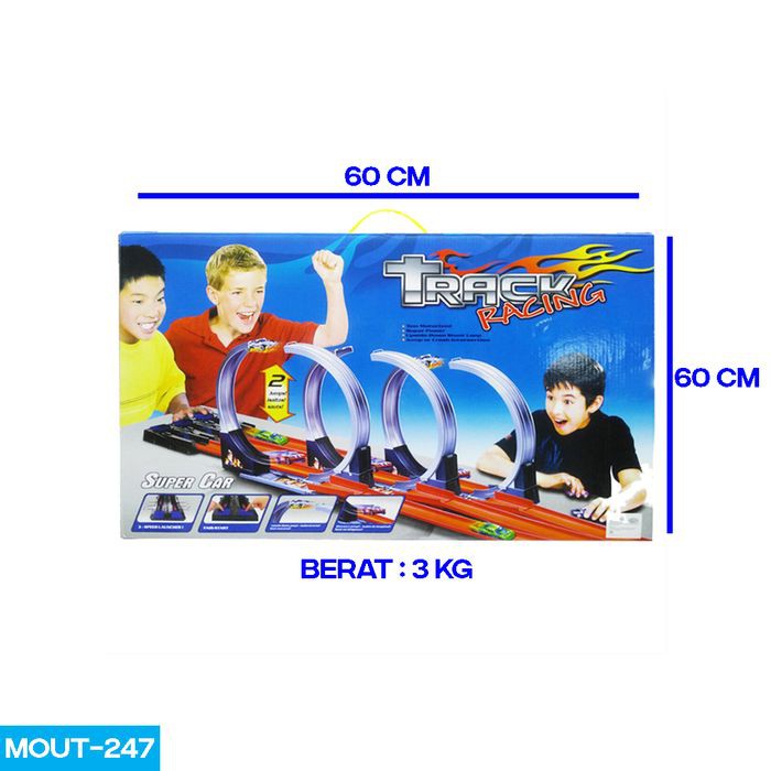 TRACK RACING mainan mobil balap arena hot wheels MOUT-247