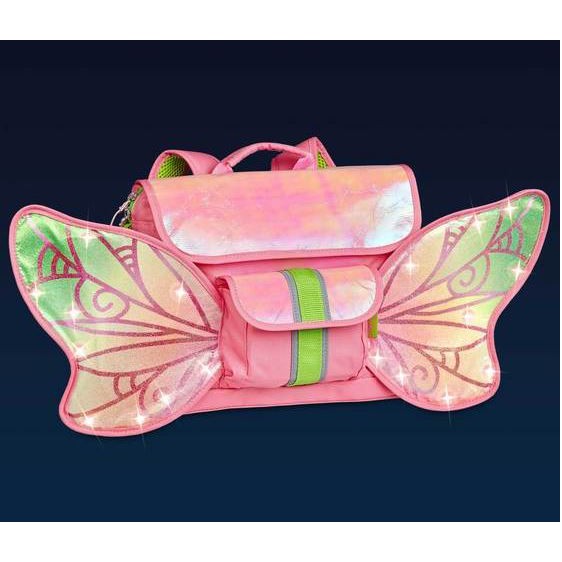 BIXBEE Sayap peri Tas Punggung Lucu Keren Lampu LED Ransel Backpack