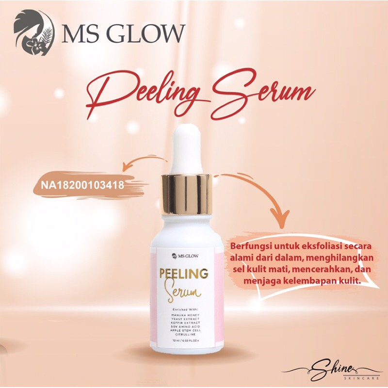 Jual MS GLOW PEELING SERUM ORIGINAL | Shopee Indonesia