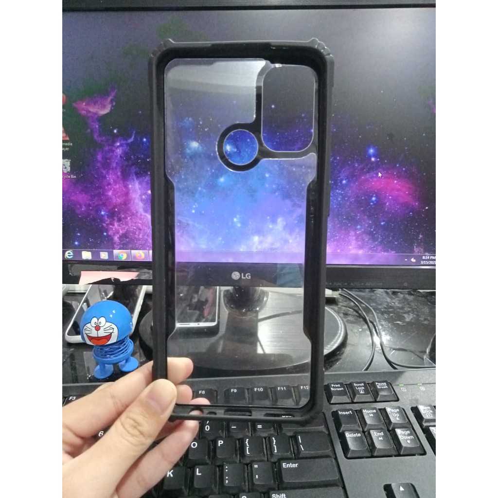 Anti Shock Oppo A53 2020 6.5 inch Acrylic Clear Case Mika Drop Resistan