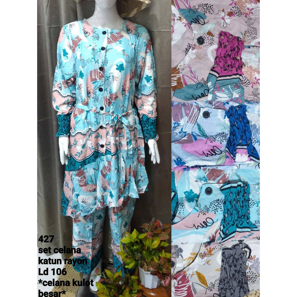 Setelan Celana Panjang Rayon