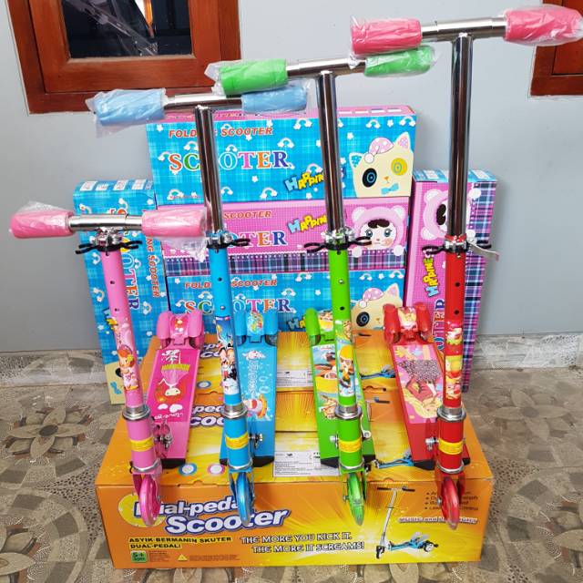 SKUTER OTOPED ANAK / SCOOTER ANAK / OTOPED ANAK MOTIF KARTUN