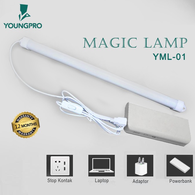 LAMPU BELAJAR YML-01 YOUNGPRO BERGARANSI 12 BULAN ...!!!! LED MAGIC LAMP Strip USB  Panjang Portable