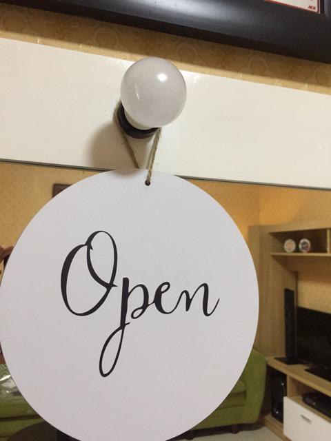 Sign Pintu Toko Open Close