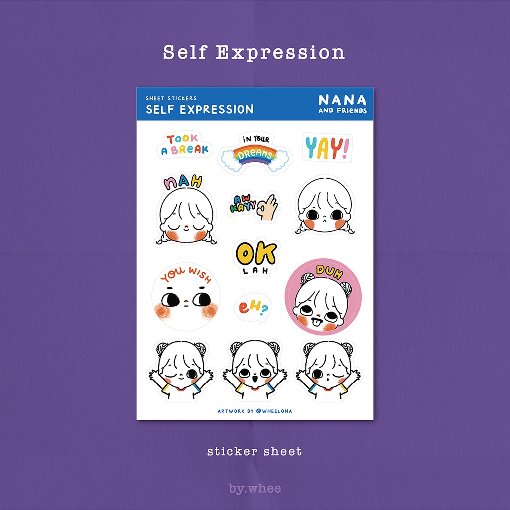 

Nana Self Expression Journal Sticker / Jurnal Stiker Planner