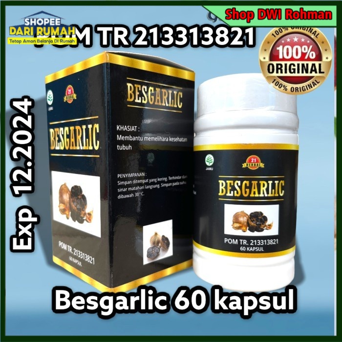 [ORIGINAL] Kapsul Black Garlic , Kapsul Bawang Hitam Tunggal