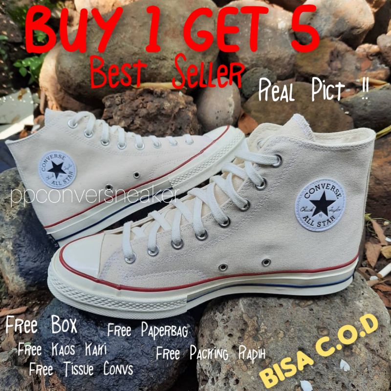 Sepatu Pria Wanita Sneakers Converse All Star Pria Wanita Murah Hitam Putih Tinggi