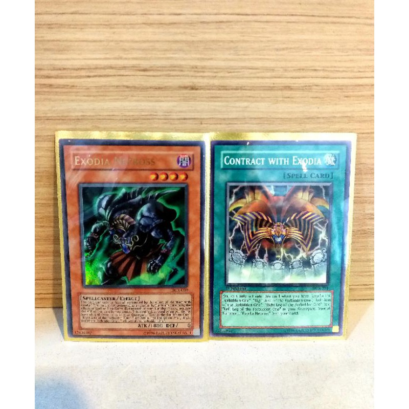 Yugioh Exodia Necross DCR-020 & Contract With Exodia DCR-031