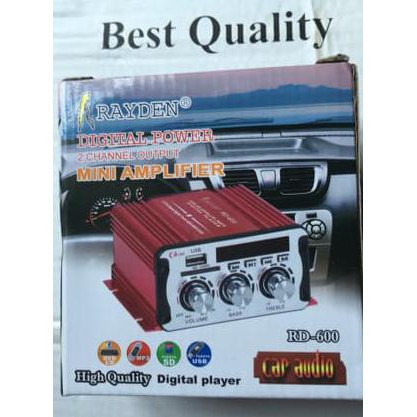 Terlaris Mini Amplifier Digital Power Usb Sd Mp3 Merk Rayden Type Rd 600