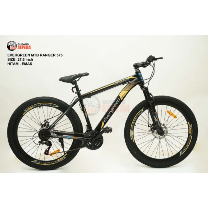 Khusus Gojek/Grab Instan Sepeda Gunung MTB Evergreen Ranger 575 dan type 585 bisa roadbike 2021 27,5 inch ready stock limited-1