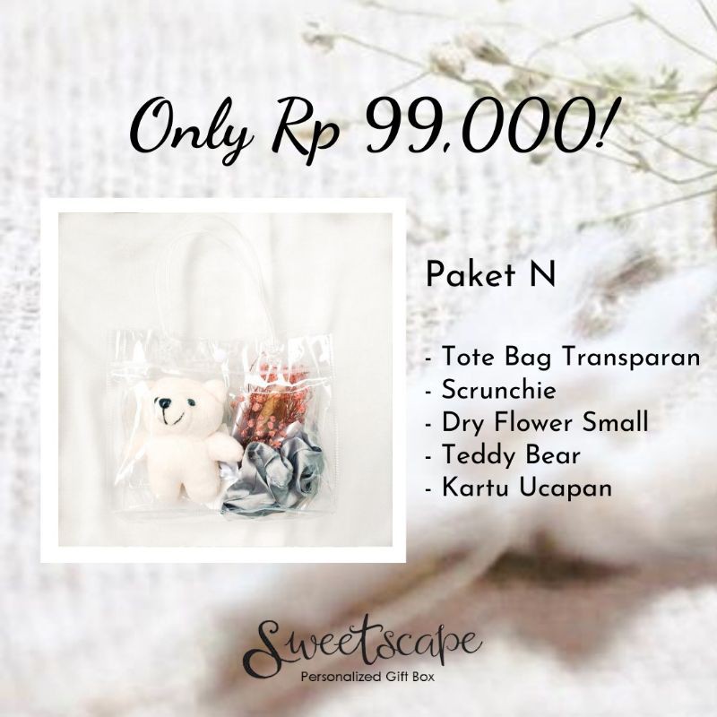 

Gift Box Package 63- Paket Hemat N - Hadiah Graduation-Ultah