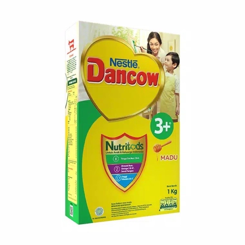 

Dancow 3+ Nutritods 1kg Rasa Madu & Vanila (3-5 Tahun)