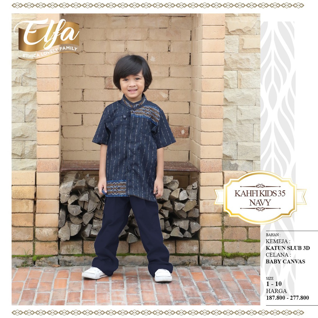 Koko Anak Ethica Kahfi Kids 35 Navy