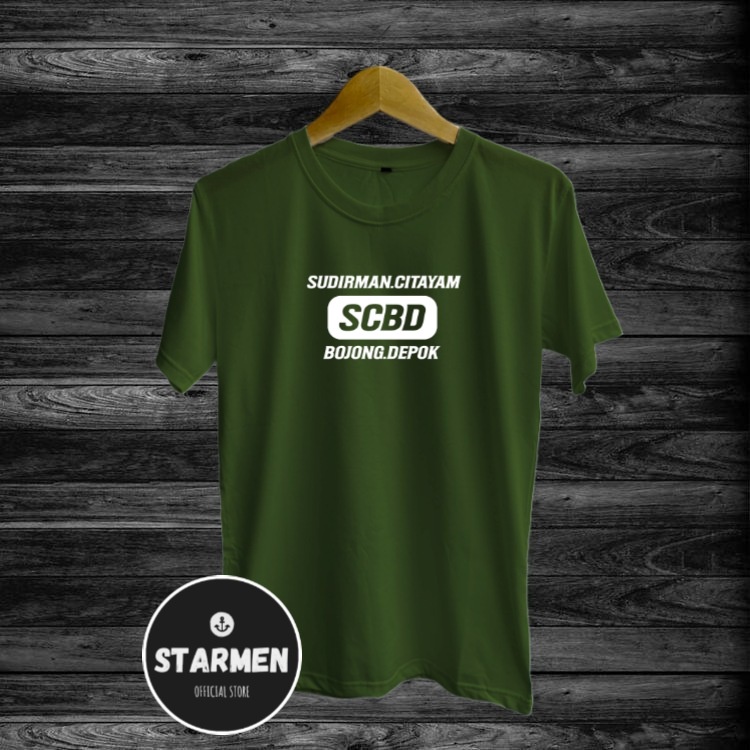 Kaos Distro Pria T-Shirt Motif Kata Kata SCBD