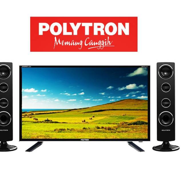 POLYTRON PLD32T1500 TV LED Hitam Tower CinemaX 32inch