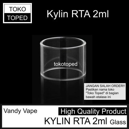 koleksi tabung bahan kaca KYLIN RTA 2ml warna glass bening