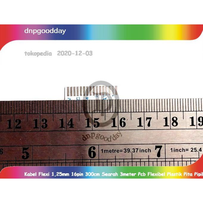 

Kabel Flexi 1,25Mm 16Pin 300Cm Searah 3Meter Pcb Flexibel Plastik Pita Dnpgood11 Juara