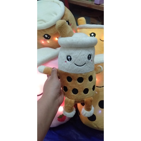 TERBARU Boneka Boba Milk Tea Gemoy LED & NON LED SNI - / Boneka boba imut/boba Termurah