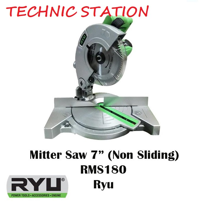 Miter saw RYU RMS180 RMS 180 Mitre Saw 7 inch Mesin Potong Alumunium