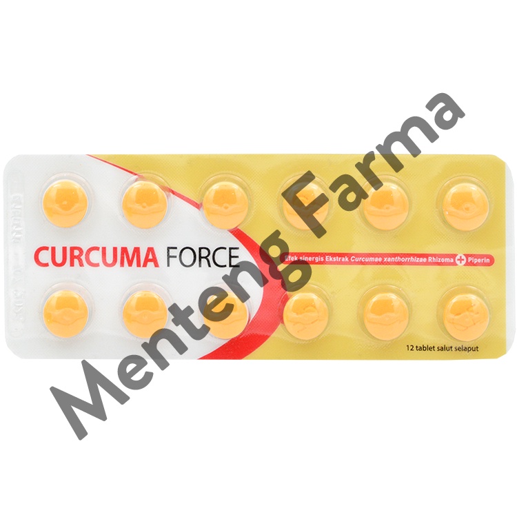 Curcuma Force 12 Tablet - Suplemen Kesehatan Hati dan Nafsu Makan
