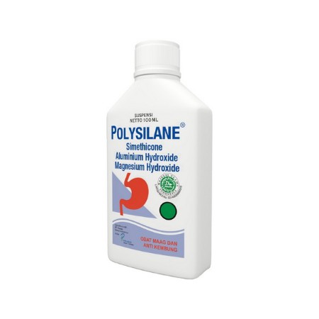 Polysilane Suspensi 100 ML isi 1 Botol (Obat Maag)