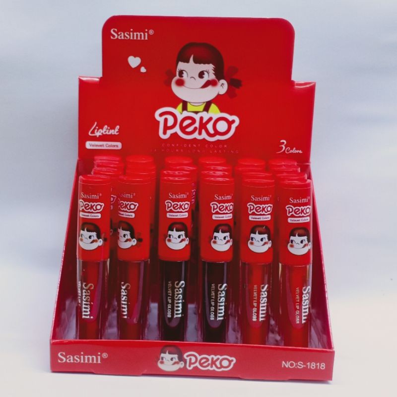 Per bok isi 24 pcs // lip tint sasimi peko