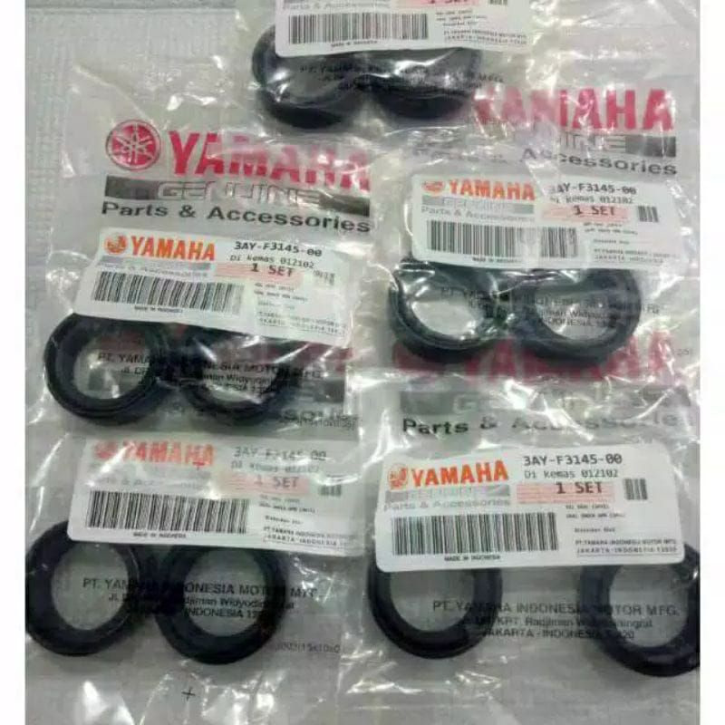 3AY 5TL Seal Sil Shock Depan Yamaha Mio, Jupiter, Nouvo, Fino, Soul, Vega R, F1ZR Alfa (2pcs)