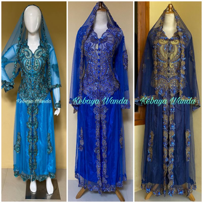 Kebaya Barbie Full Payet + Selendang / Kebaya Akad Pengantin / Kebaya Orang Tua / Kebaya Besan