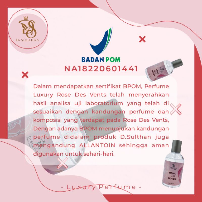 Parfume D'Sultan  50ML Tahan Lama BPOM (Parfume Bestseller)