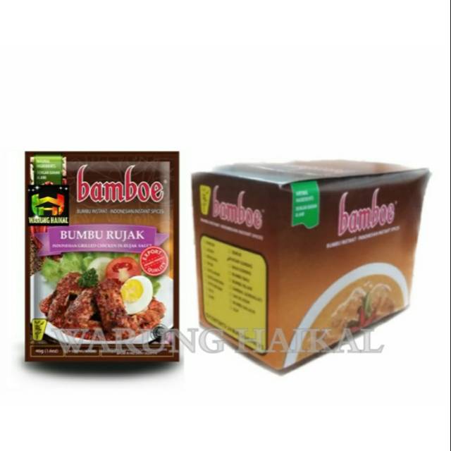 

1 BOX (24pcs) BUMBU RUJAK BAMBOE - RUJAK BUMBU INSTAN - BELI 1 BOX LEBIH MURAH DARIPADA BELI ECERAN
