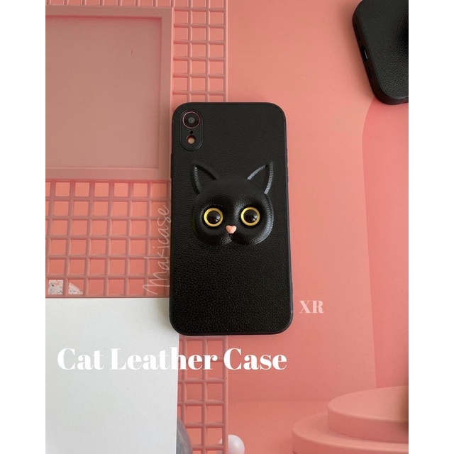 Cat Leather Case Anti Bentur