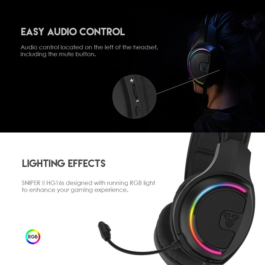 Fantech HG16S RGB Sniper II 7.1 Surround Sound Gaming Headset