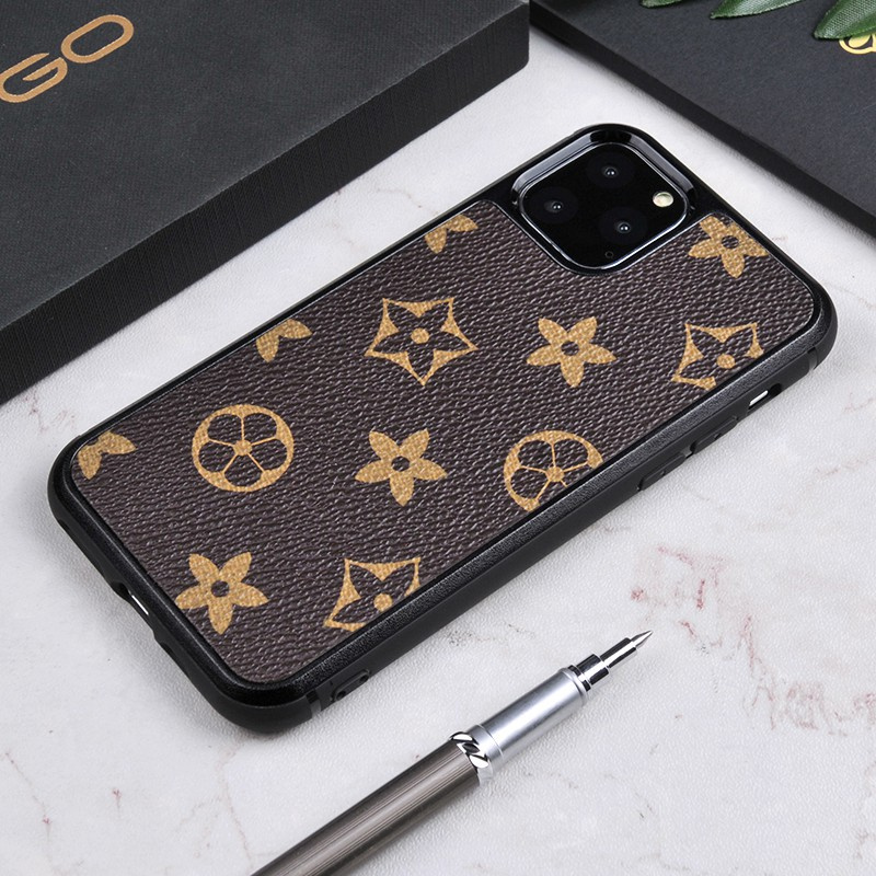 Seri Mewah Hard PC + PU Kulit Case untuk iPhone Xs Xr Xs Max 11 Pro Max 12 Pro Max Case 7 8 Plus