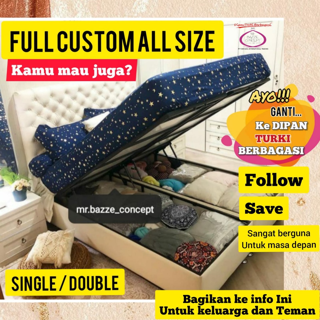 Dipan Turki Berbagasi PRE-ORDER ALL SIZE (HANYA DIPAN)