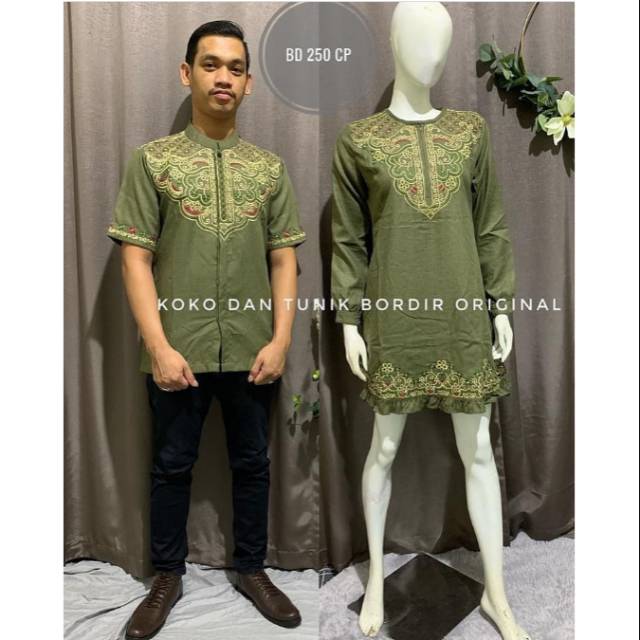 Koko couple / couple suami istri / tunik katun / tunik modern / cp modern / baju koko gaul