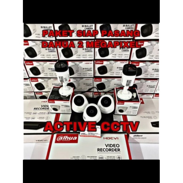 PAKET KAMERA CCTV DAHUA 2MP 5 CAMERA 8 CH CHANNEL