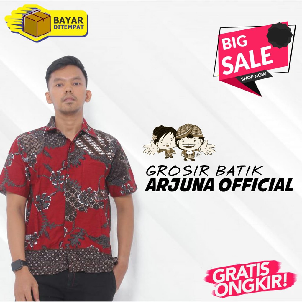 BATIK COUPLE ATASAN HEM PENDEK CEWEK LENGAN PANJANG